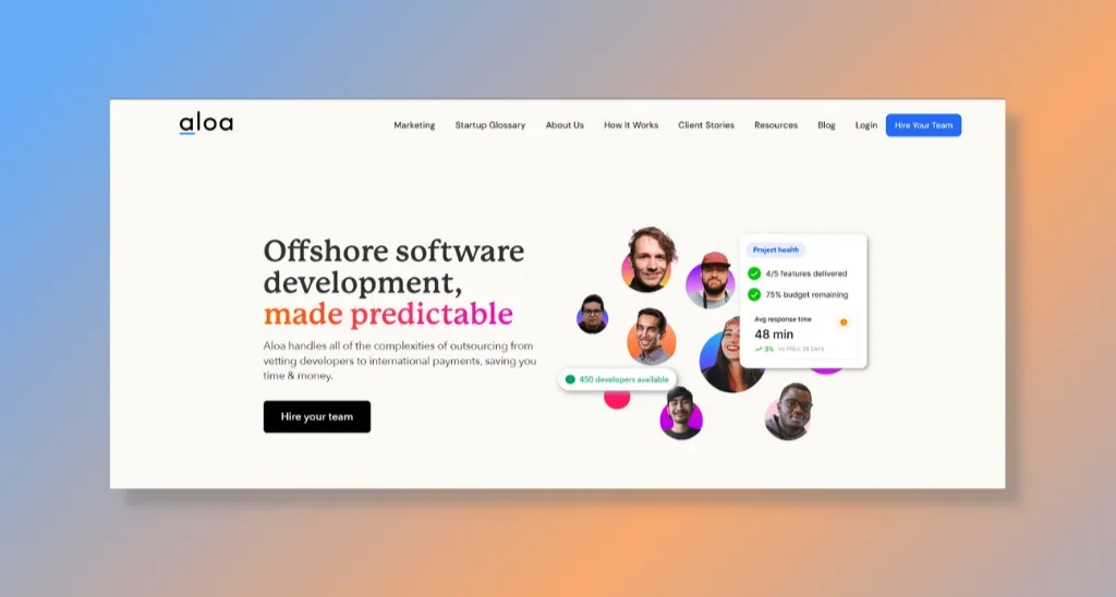Aloa - Top Pick to Hire SaaS App Development Services