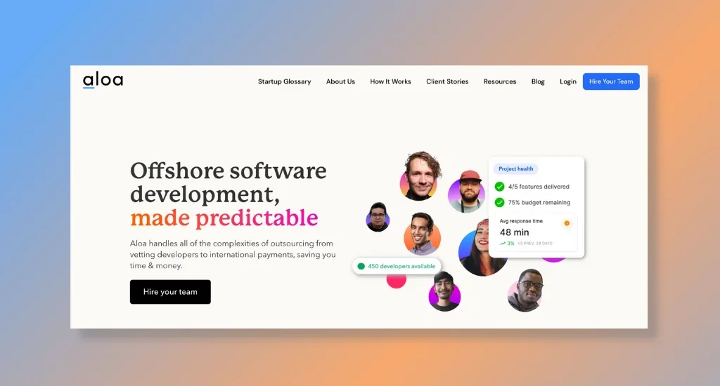 Aloa - Top Pick to Hire Software Developers In the USA