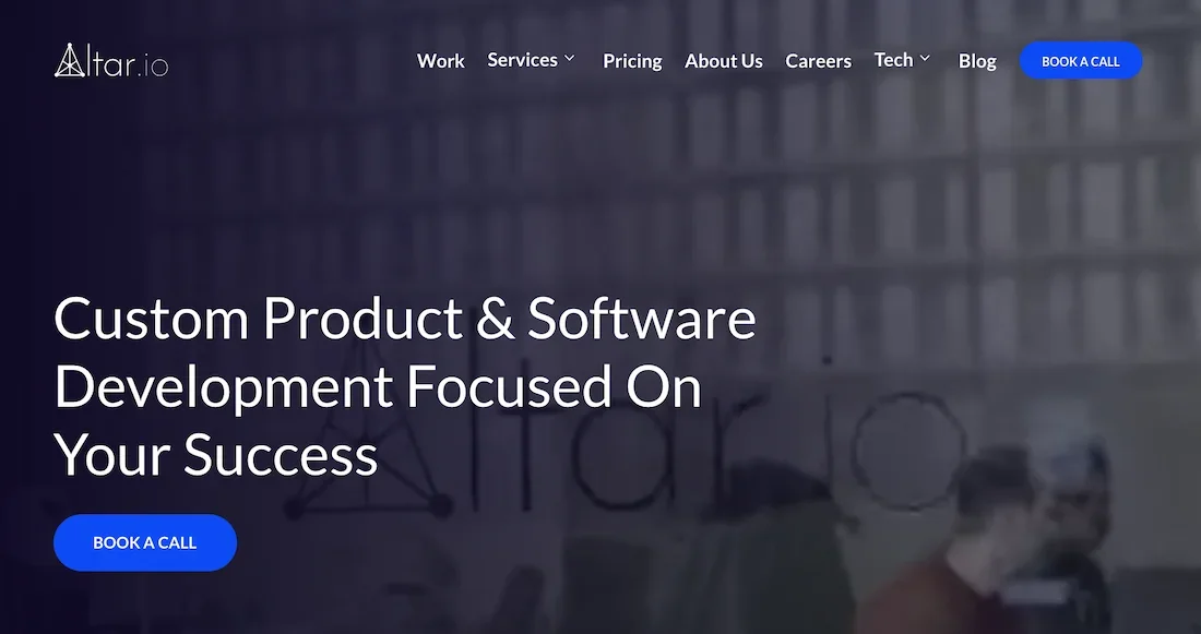 Altar.io homepage