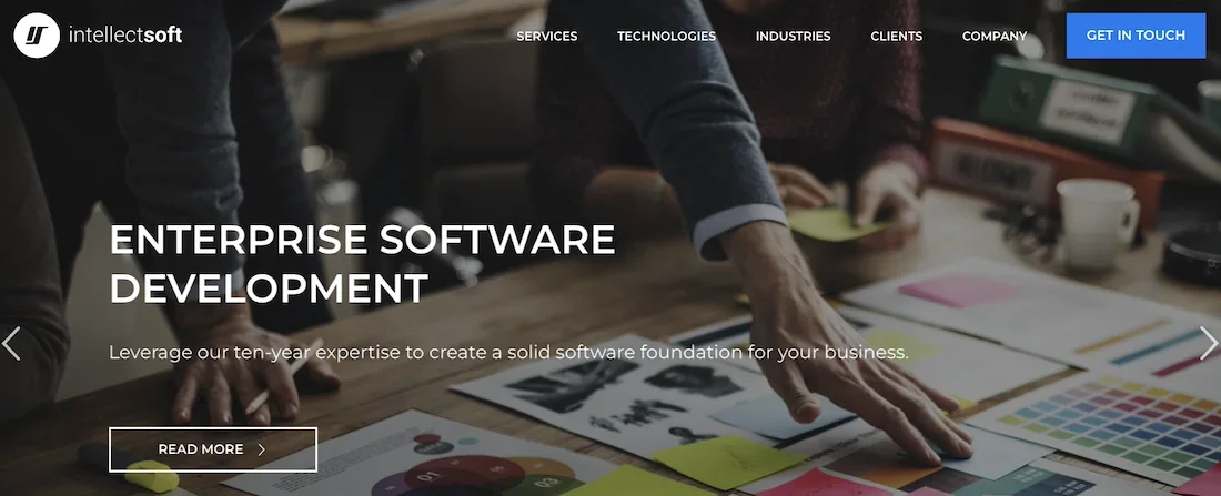 IntellectSoft homepage