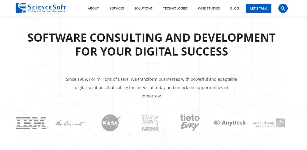 SCNSoft homepage