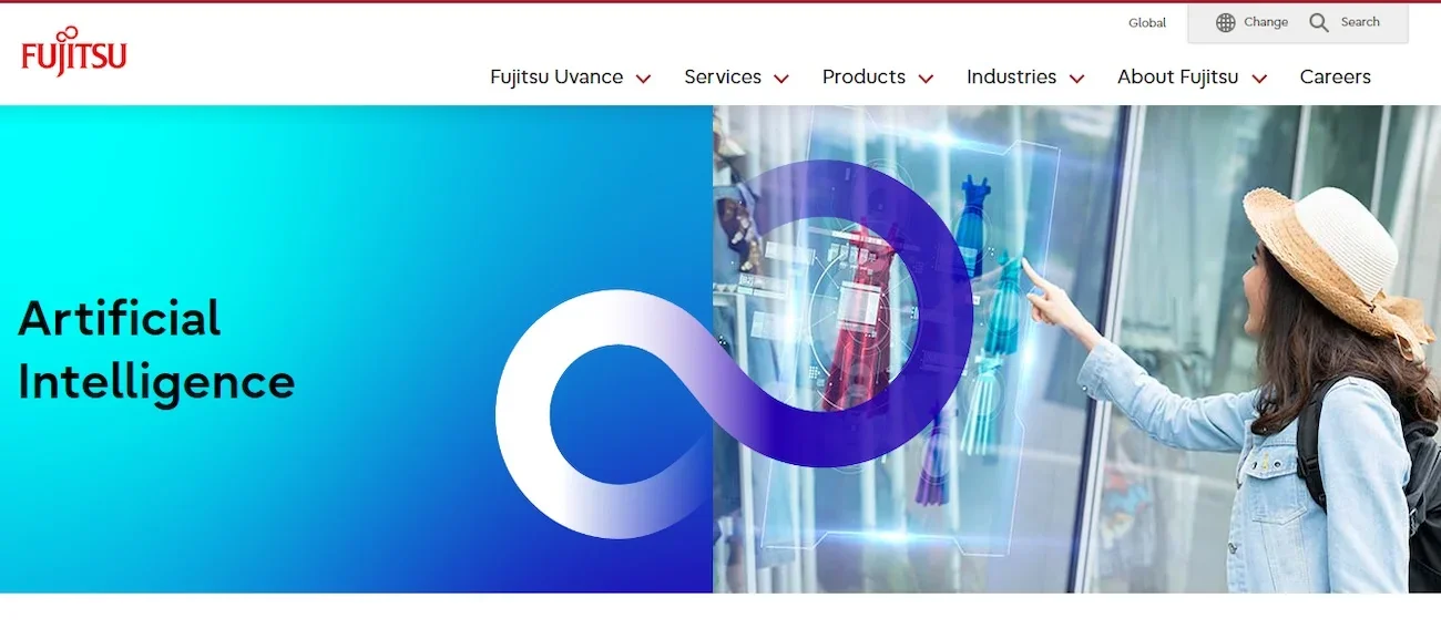 Fujitsu homepage