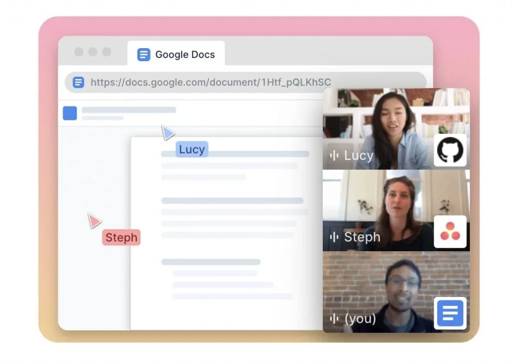 Example of Tandem collaboration tool