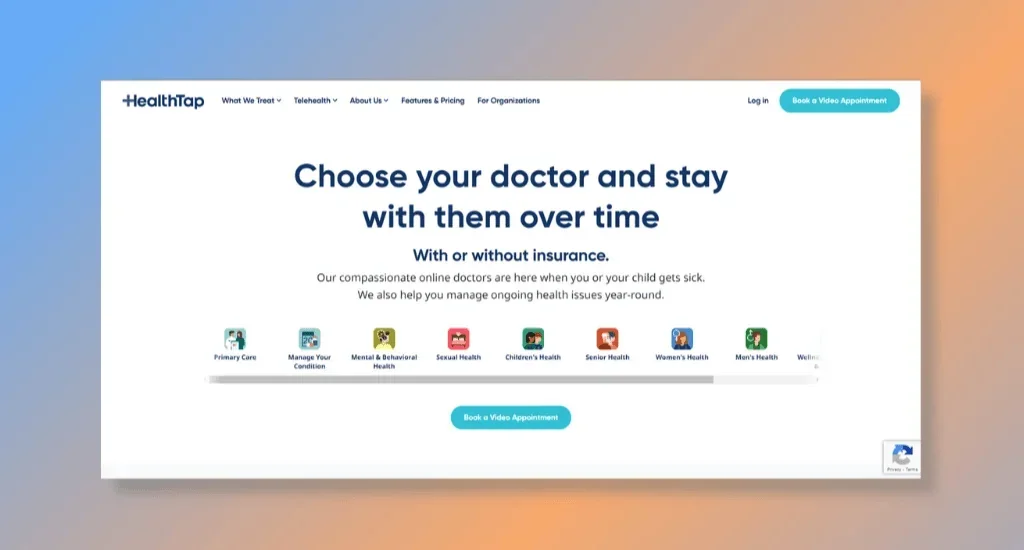HealthTap - Connects Users with Online Doctors for Primary Care and Overall Wellness Consultations