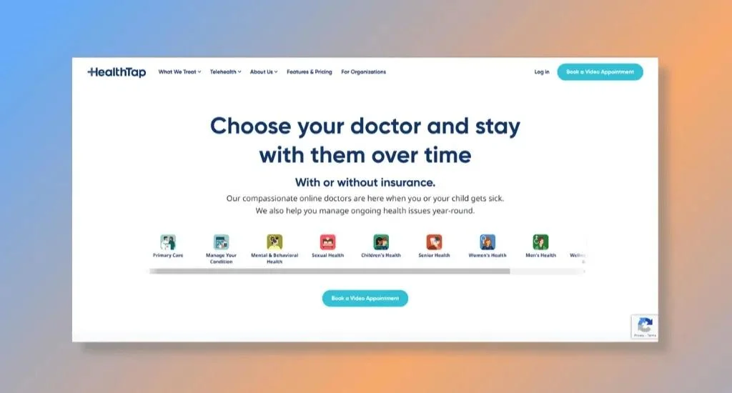 HealthTap - Connects Users with Online Doctors for Primary Care and Overall Wellness Consultations