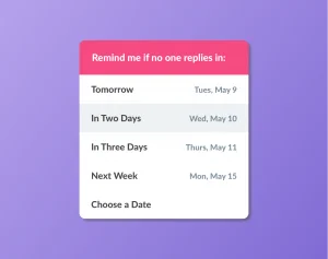 Polymail reminder feature