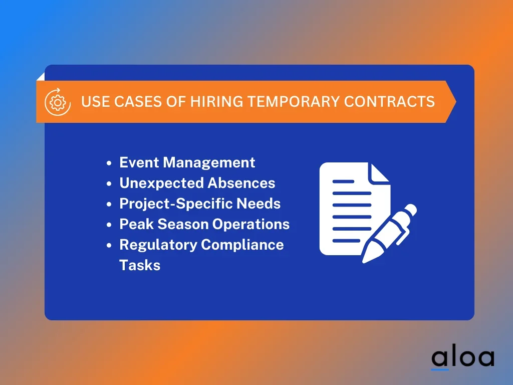 temporary contracts use cases