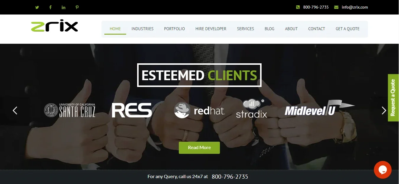 Zrix homepage
